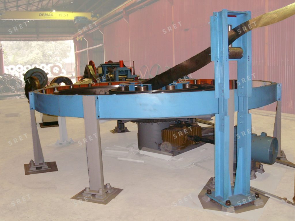 Tabletop strip accumulator for an ERW tube mill line
