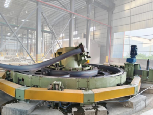 Horizontal Spiral Strip Accumulator